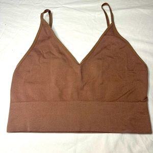 Toffee colored crop top